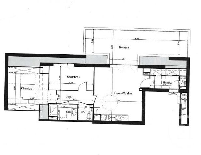 Appartement T3 à louer - 3 pièces - 59.41 m2 - LA RICHE - 37 - CENTRE - Century 21 Centre Habitat